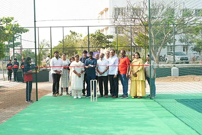 Inauguration of Basketball Court